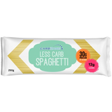 Package of Carbone Less Carb Spaghetti with nutritional information on a white background