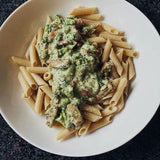 a close up of a plate of food with broccoli