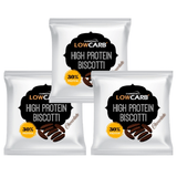 Low Carb® Keto High Protein Biscotti - Chocolate 50g (3-pack)