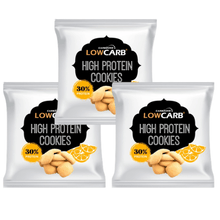 Low Carb® Keto High Protein Cookies - Orange 50g (3-pack)