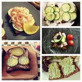 a collage of photos with different types of food 
